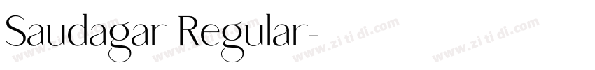 Saudagar Regular字体转换